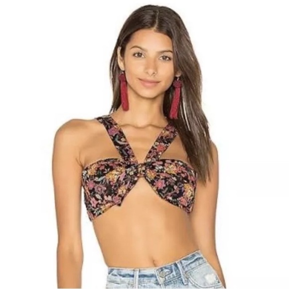 Free People Tops - Intimately Free People Neon Field Tiny Top Floral Bralette Womens Medium NEW 80